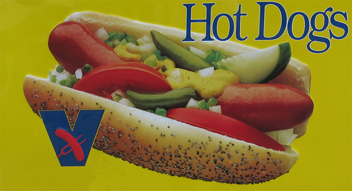 chicago style hot dog