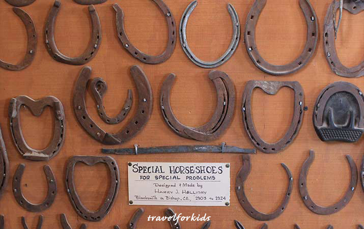 laws railroad museum bishop california  horseshoes