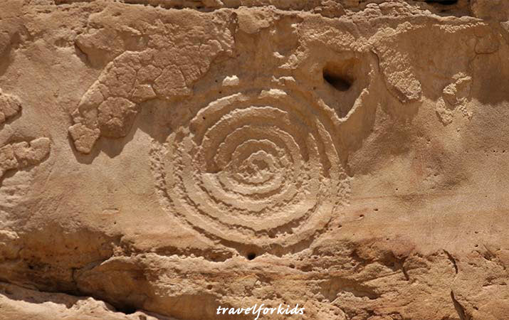chaco canyon spiral petroglyph
